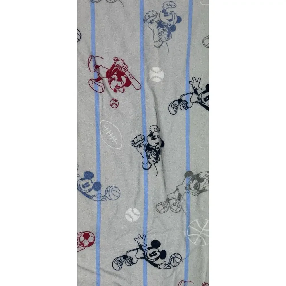 Disney‎ Jumping Beans Sheet Set Flat & Fitted Full - Baseball Mickey Mouse
